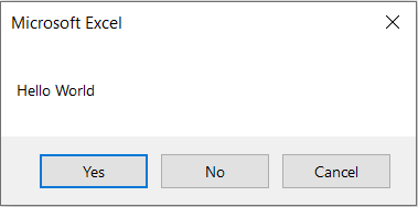 vbYesNoCancel