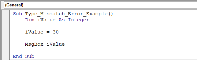 TypeMismatch