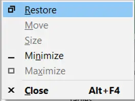 Excel Shortcut Display Control Menu