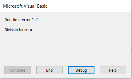 Logical Error Output