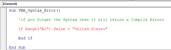 VBA Syntax Error